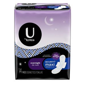 Kotex U Maxi Pads with Wings Super - Pk14