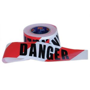 Barrier Tape DANGER Red White - 100m