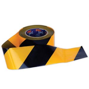 Barrier Tape Yellow Black - 100m