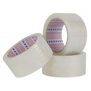 Clear Packaging Tape with Rubber Adhesive 48mm - Ctn 36 Rolls