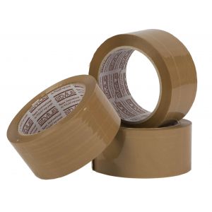 Brown Packaging Tape with Rubber Adhesive 48mm - Ctn 36 Rolls