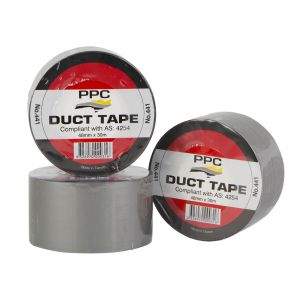 General Purpose Silver Duct Tape - 160um - 48mm x 30m Roll