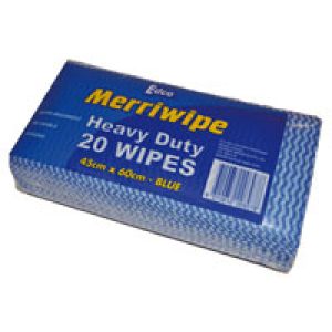 Heavy Duty Wipes - Blue - Pk20