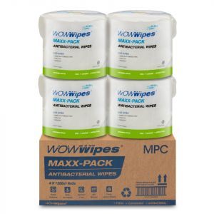 WOW Maxx Pack Anti Bacterial Disinfectant wipes 